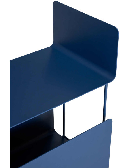 Desserte à roulettes métal bleu foncé 63 cm Ays