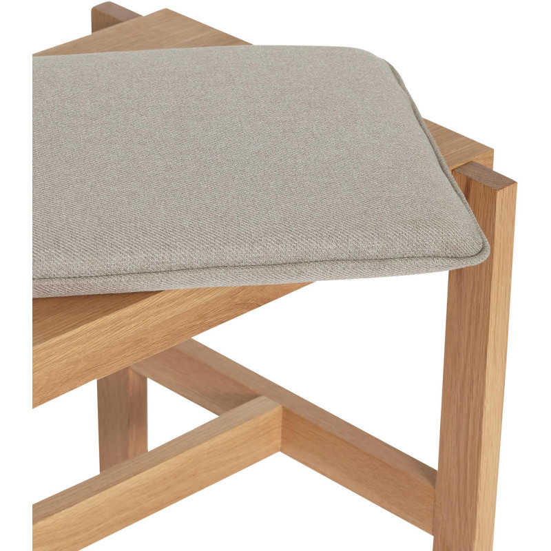 Banc d’entrée chêne naturel coussin...