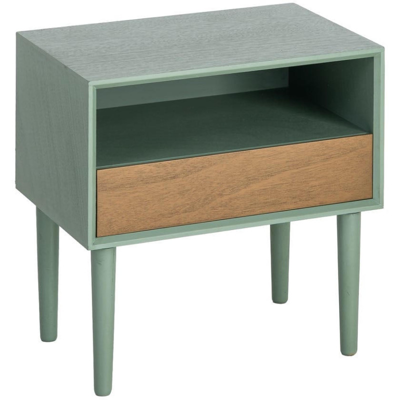 Table de chevet vert sauge 1 tiroir...