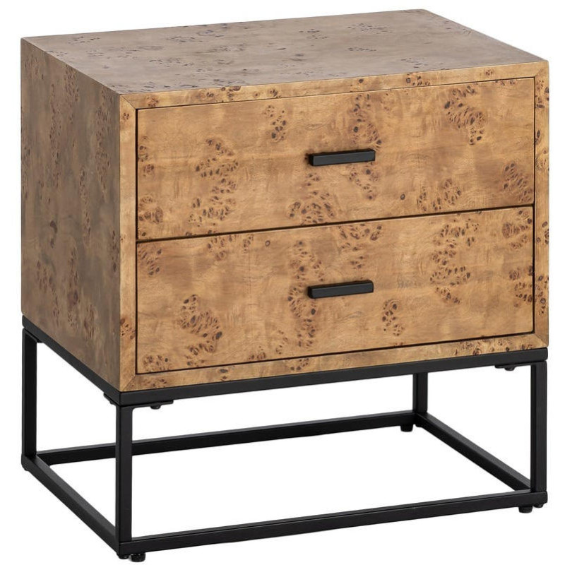 Table de chevet MDF effet bois...