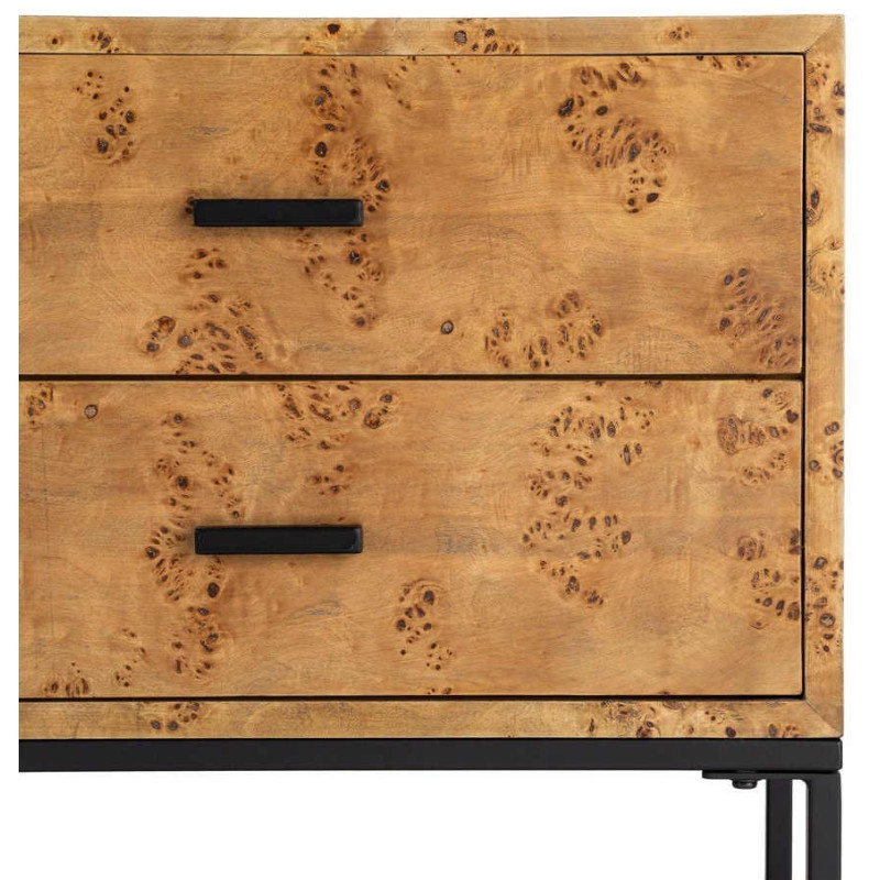 Table de chevet MDF effet bois...