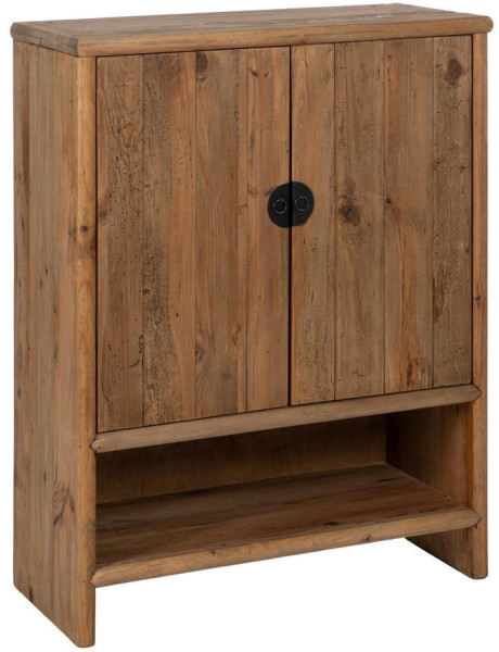Armoire de rangement 2 portes en pin recyclé naturel Zayd