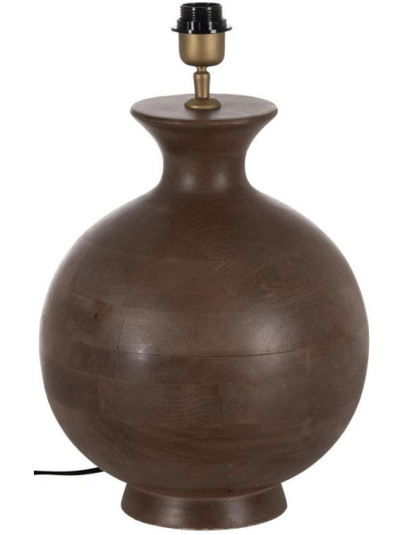 Pied de lampe à poser en bois de manguier E27 Sorelia