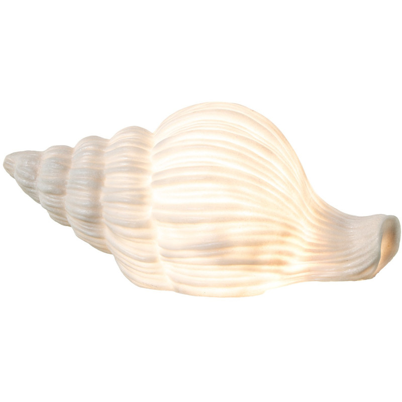 Lampe à poser coquillage blanche...