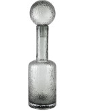 Bouteille déco verre gris fumé 12x45 cm Vérone