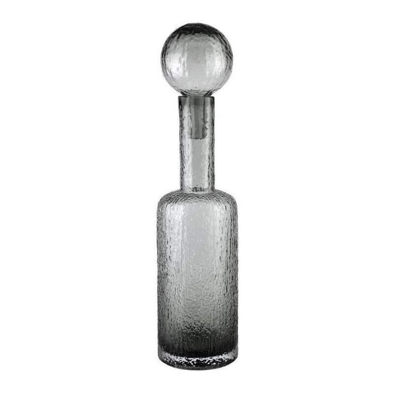 Bouteille déco verre gris fumé 12x50...