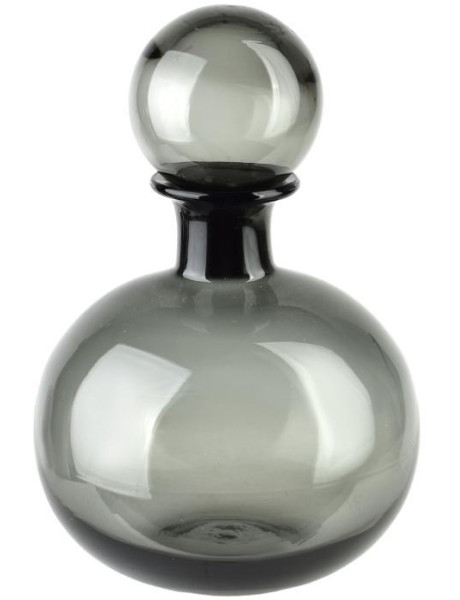 Bouteille déco verre gris fumé 18x27 cm Tallinn
