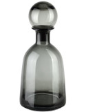 Bouteille déco verre gris fumé 15x33 cm Tallinn
