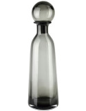 Bouteille déco verre gris fumé 12x42 cm Tallinn