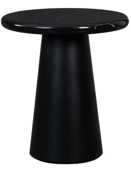 Table d’appoint ronde marbre noir Ø45 cm Utah