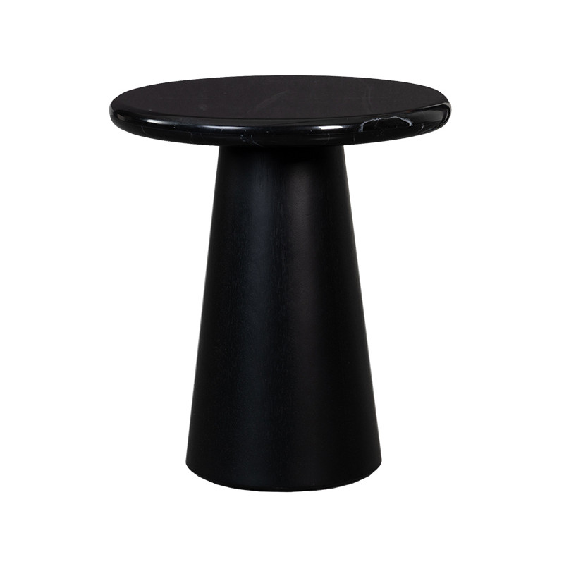 Table d’appoint ronde marbre noir Ø45...