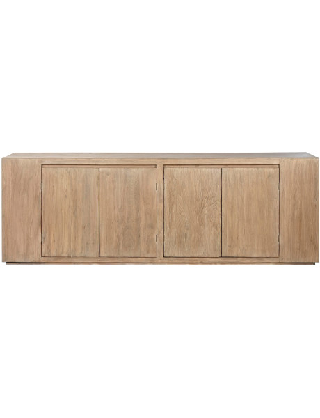 Buffet 4 portes en orme massif naturel 240 cm Nara Item International - 2