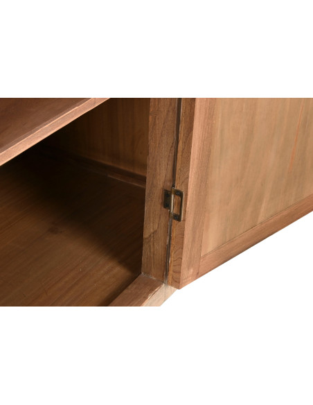 Buffet 4 portes en orme massif naturel 240 cm Nara