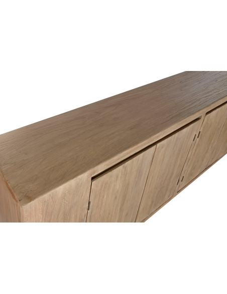 Buffet 4 portes en orme massif naturel 240 cm Nara