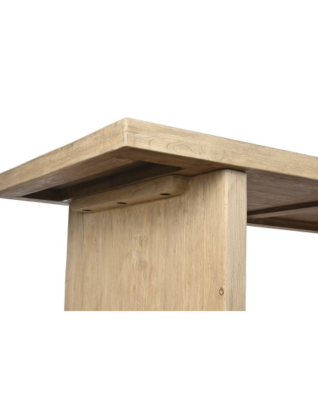 Table à manger rectangulaire orme massif 244 cm Kamakura