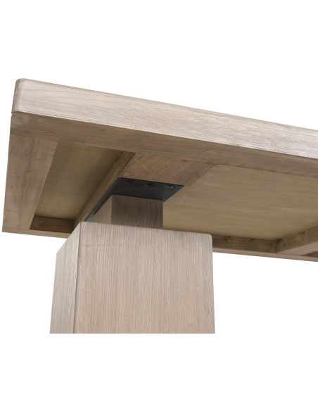 Table à manger rectangulaire orme massif 244 cm Skagen