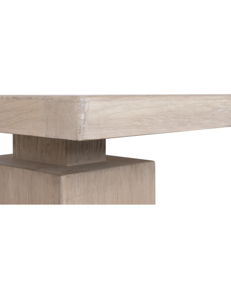 Table à manger rectangulaire orme massif 244 cm Skagen