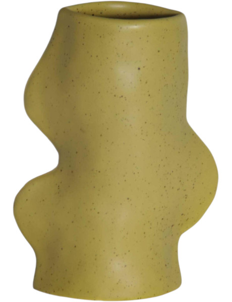 Vase céramique vert pistache 17 cm Fluxo