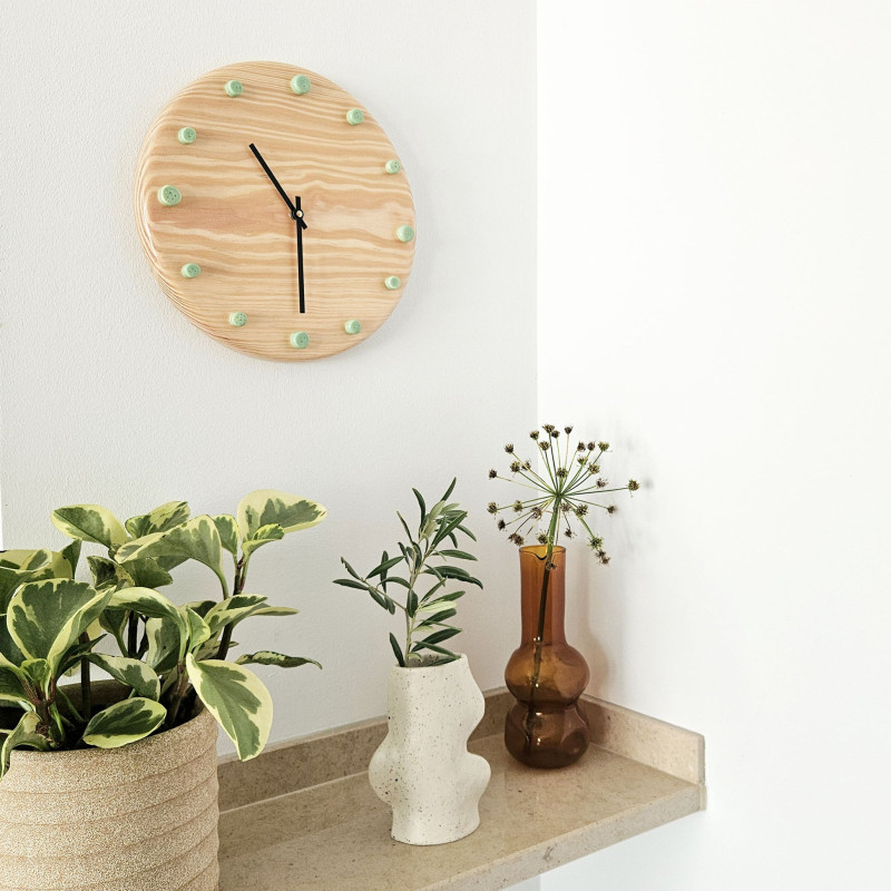 Horloge murale bois silencieuse...