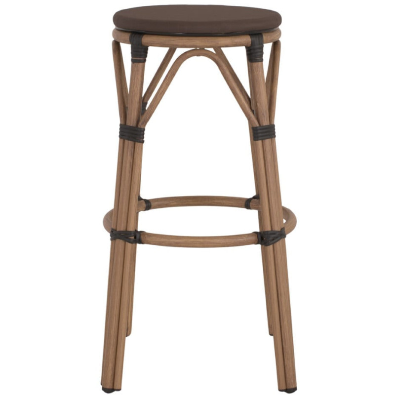 Tabouret de bar extérieur marron...