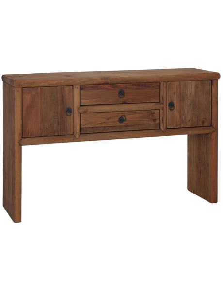 Console d’entrée bois recyclé naturel 120x35x70 cm Sienne