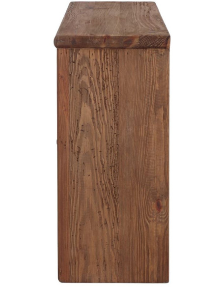Console d’entrée bois recyclé naturel 120x35x70 cm Sienne