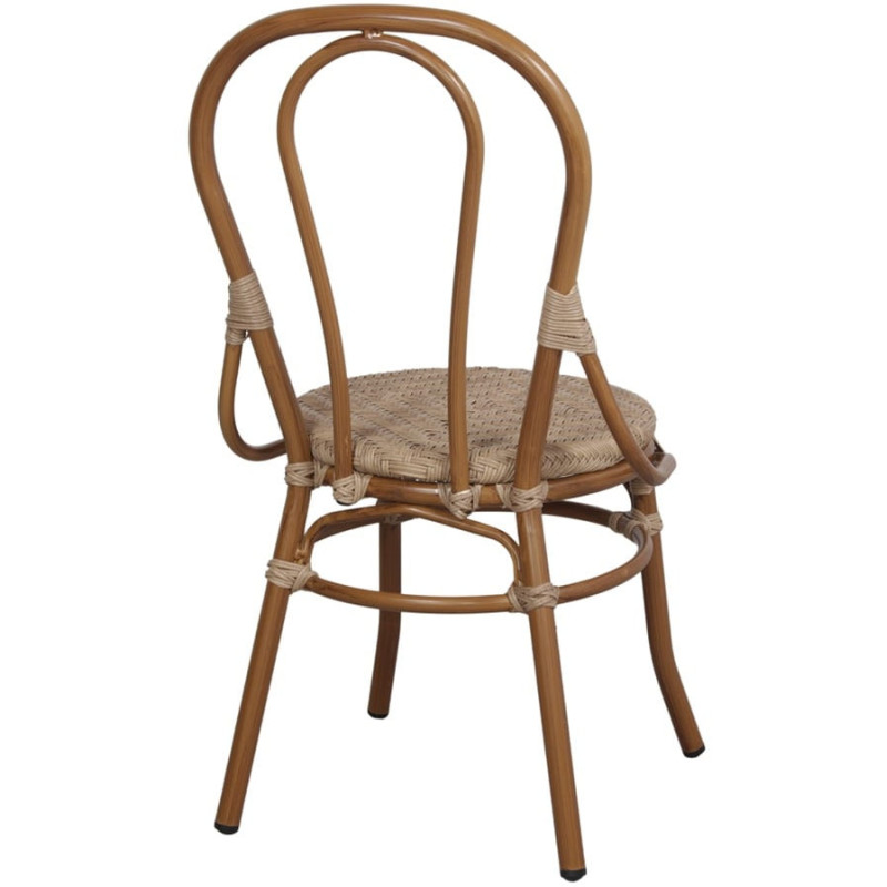 Chaise bistrot rotin synthétique...