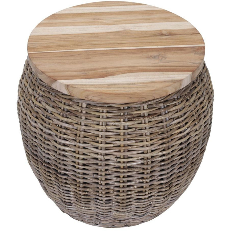 Table d’appoint rotin naturel et bois...