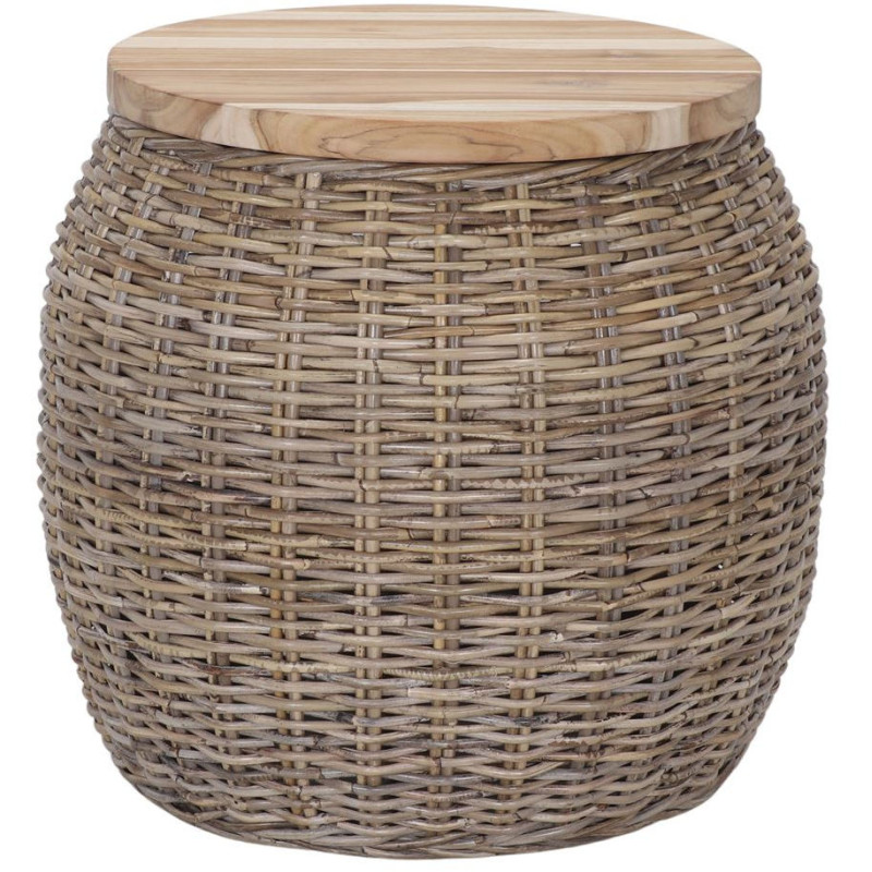 Table d’appoint rotin naturel et bois...