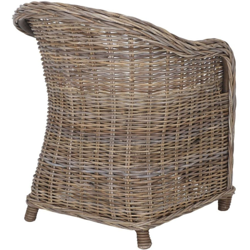 Fauteuil rotin naturel avec coussin...