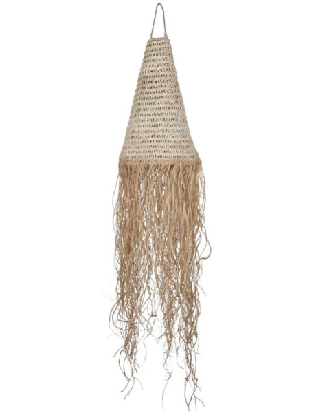 Abat-jour suspension esparto naturel à franges Ø35 cm Tavira