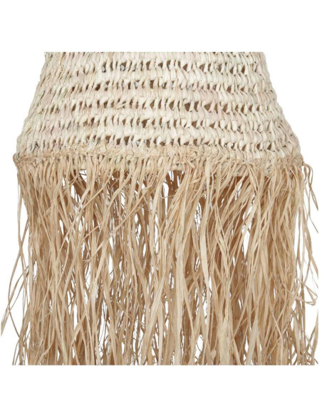Abat-jour suspension esparto naturel à franges Ø35 cm Tavira