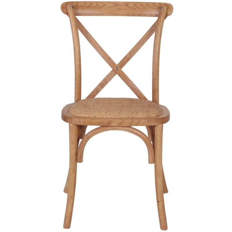 Chaise bistrot bois d’orme naturel...
