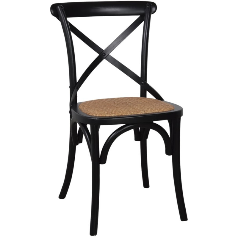 Chaise bistrot noire bois d’orme...
