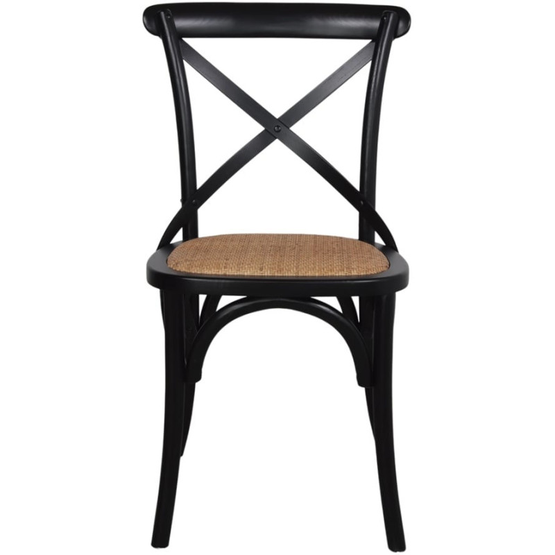 Chaise bistrot noire bois d’orme...