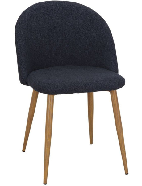 Lot de 2 chaises salle à manger tissu bleu marine...