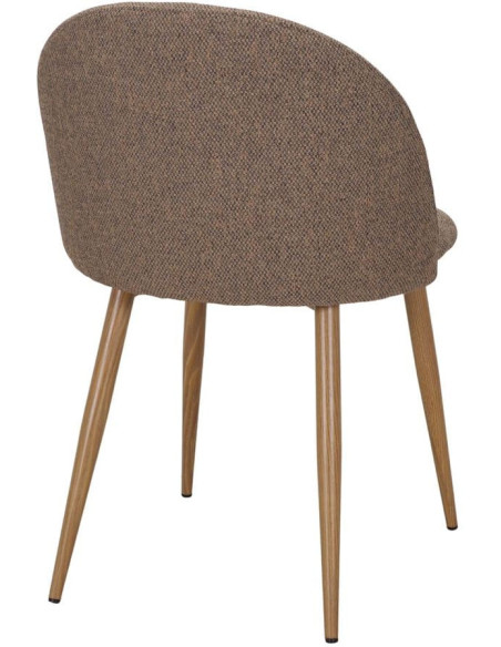 Lot de 2 chaises salle à manger tissu moka 50x54x78 cm Naantali