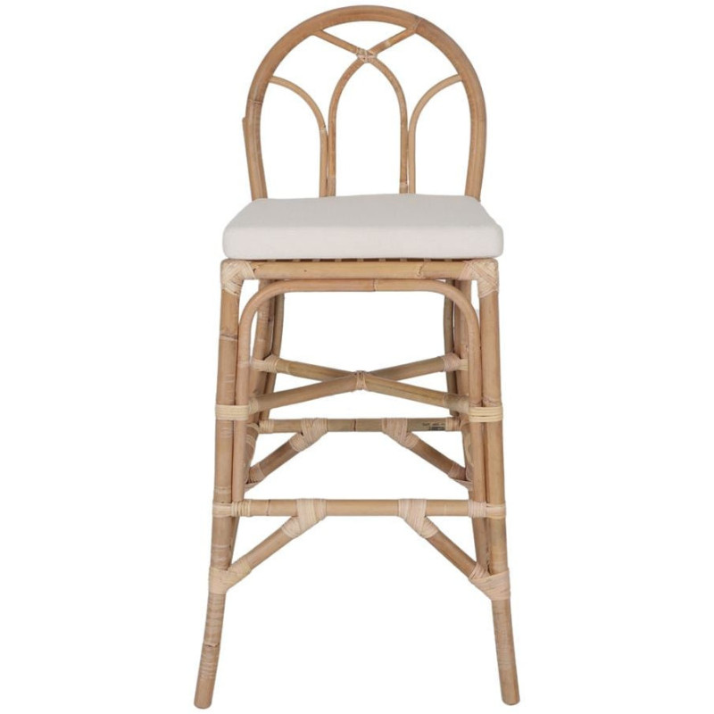 Tabouret de bar rotin naturel avec...