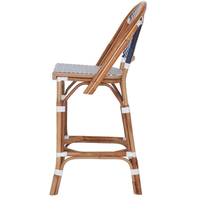 Tabouret de bar bistrot rotin naturel...
