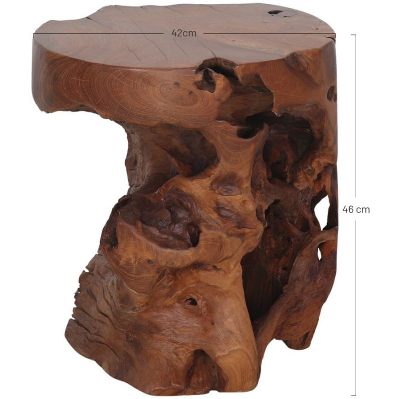 Table d’appoint racine de teck...
