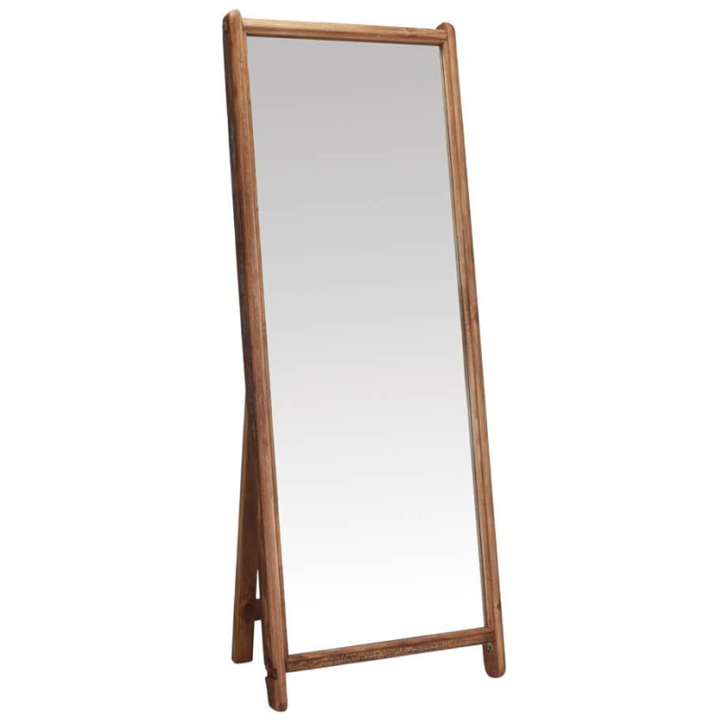 Miroir sur pied bois recyclé 62x8x165...