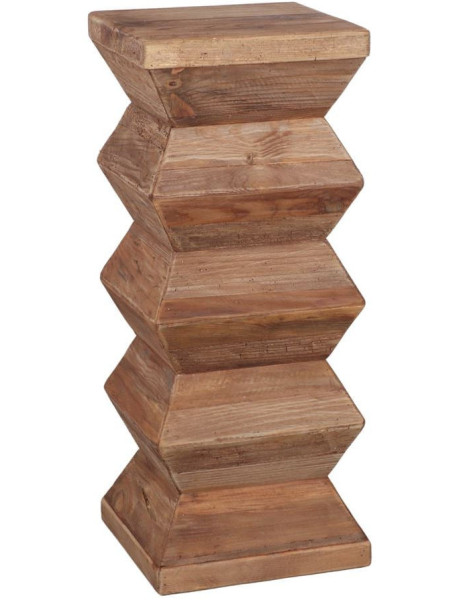 Sellette porte-plante bois recyclé 31x31x76 cm Mértola