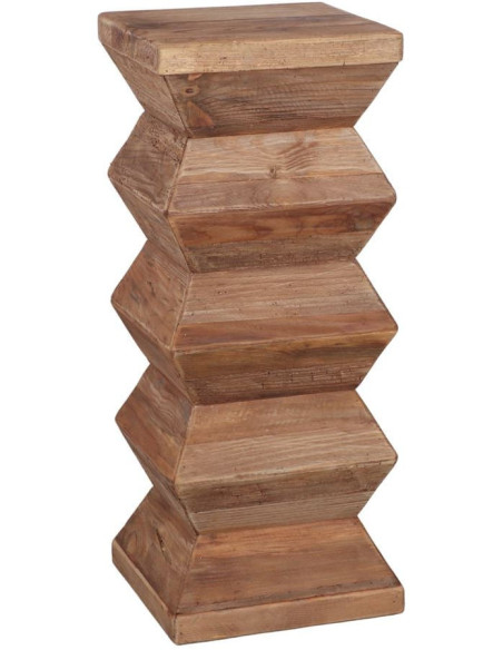 Sellette porte-plante bois recyclé 31x31x76 cm Mértola