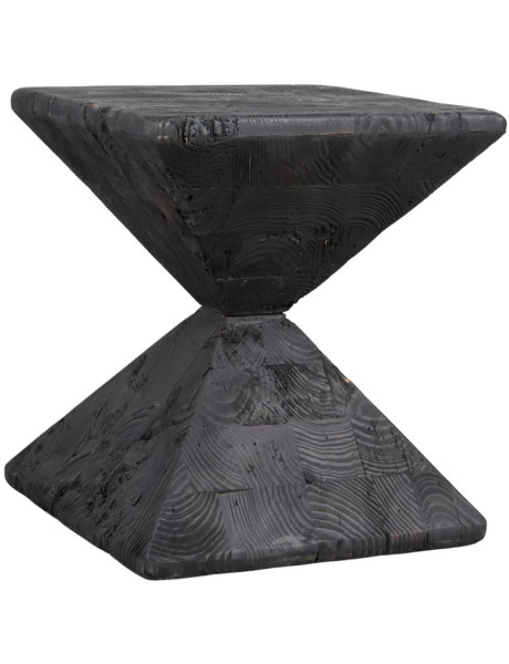 Table d’appoint bois noir 35x35x40 cm Kuroishi