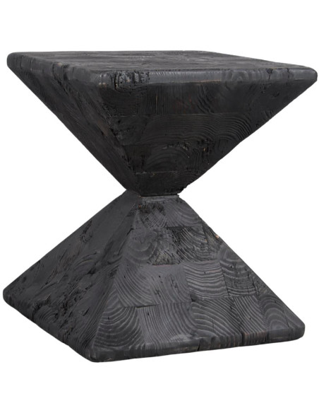 Table d’appoint bois noir 35x35x40 cm Kuroishi