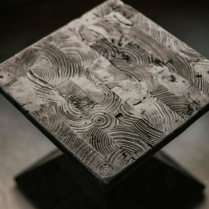 Table d’appoint bois noir 35x35x40 cm...