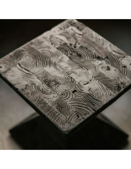 Table d’appoint bois noir 35x35x40 cm Kuroishi