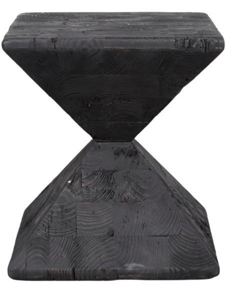 Table d’appoint bois noir 35x35x40 cm Kuroishi
