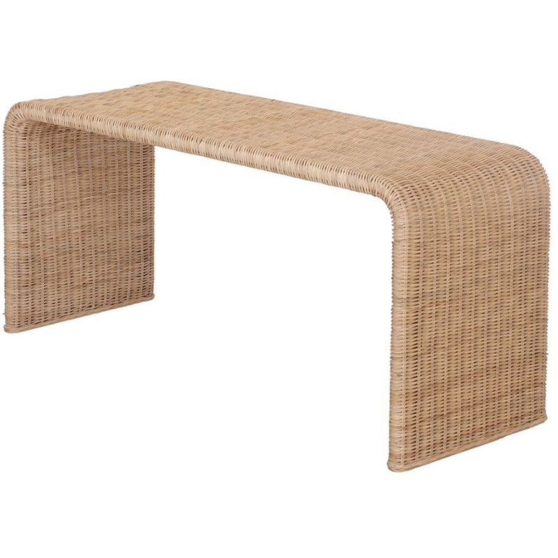 Banc bout de lit en rotin naturel 100...