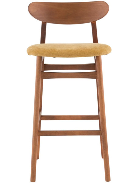 Tabouret de bar bois noyer curry 78 cm Porvoo  - 1